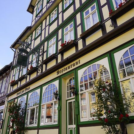 Hotel Garni Zur Post Wernigerode Bagian luar foto