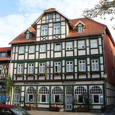 Hotel Garni Zur Post Wernigerode Bagian luar foto